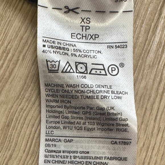 Gap Navy Blue Sweatshirt with Bright Design Stripe - Picture 4 of 4